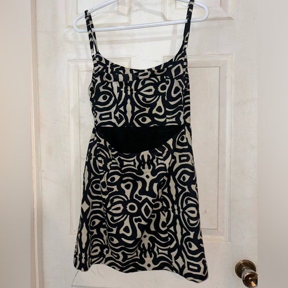 ZARA Linen Printed Dress - Picture 5 of 6